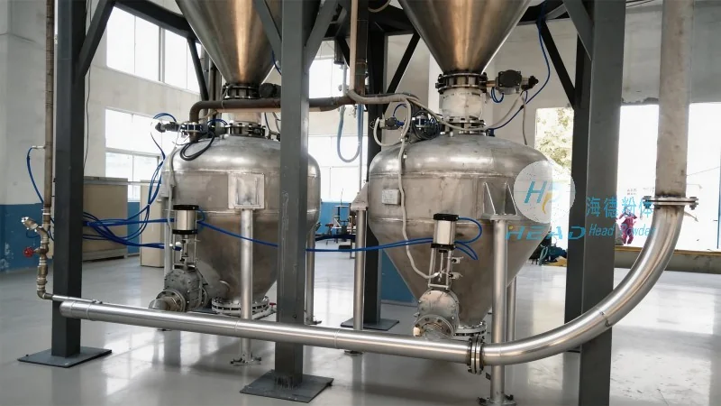 Skema transportasi pneumatik granula urea