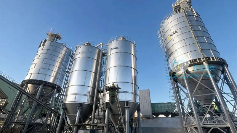Proyek Pengiriman Otomatis dengan Gas untuk Serbuk Karet dan Plastik Singapura