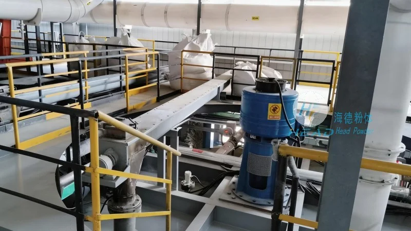 Skema pengangkutan pneumatik untuk serbuk alumina aluminium elektrolitik