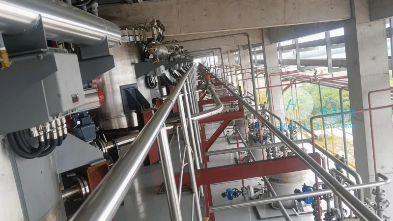 Skema pengangkutan bubur kuarsa secara pneumatik