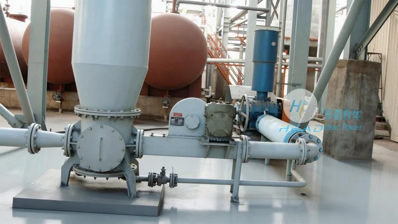 Skema pengangkutan pneumatik untuk bahan tambahan farmasi dioksida silikon