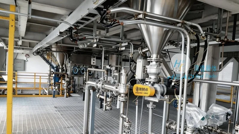 Proyek Pengiriman Berbasis Pneumatik untuk Isian Bahan Padat di Wellington, Selandia Baru
