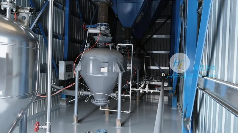 Proyek Pengangkutan Pneumatik untuk Serbuk Sulfat Amonium di Warsawa, Polandia