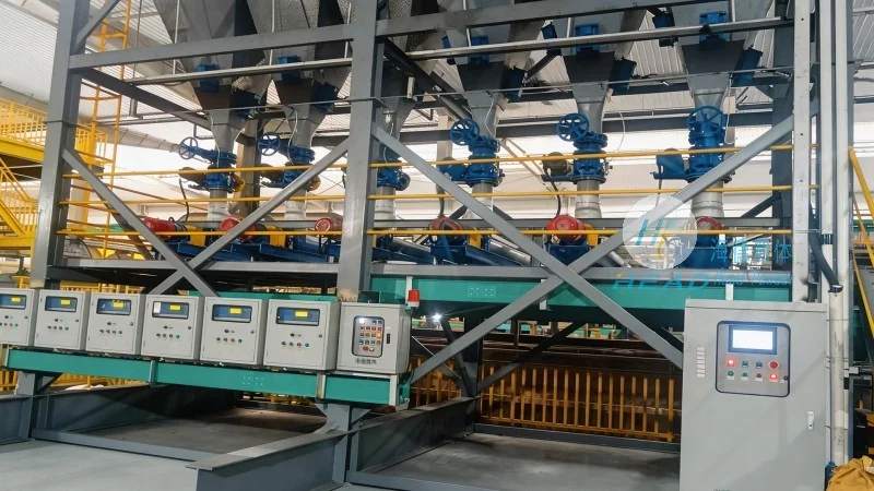 Skema pengangkutan pneumatik untuk granul pupuk kompleks